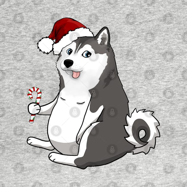 christmas husky doge meme by sivelobanova